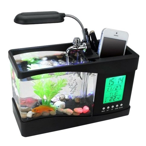 MiniAquarium 데스크탑 USB아쿠아리움 2010B, 블랙