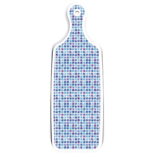 로엠디자인 양면 서빙도마 김치주황, 블루타일, 1개