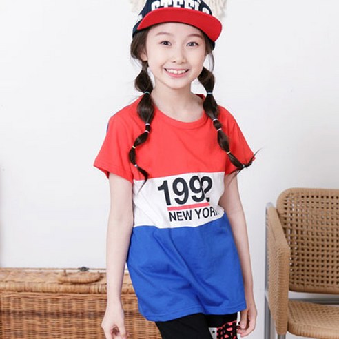 잭키드 여아용 1992 반팔티