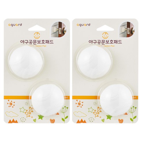 SUNFLOWER 야구공 문 보호패드 2p, 2개
