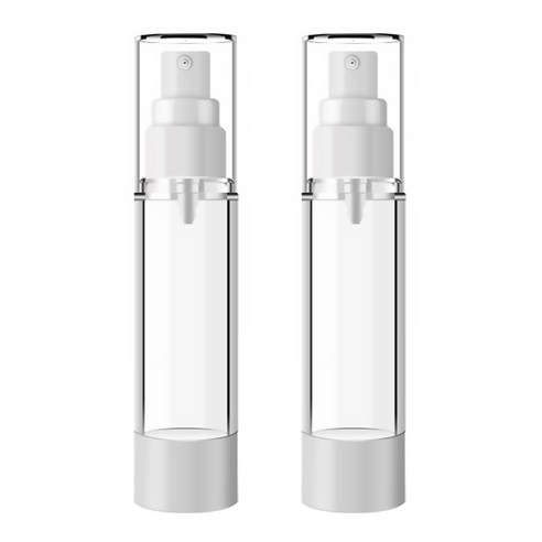 DM 뷰티 휴대용 스프레이 공병 플랫 진공 100ml, 혼합 색상, 2개입
