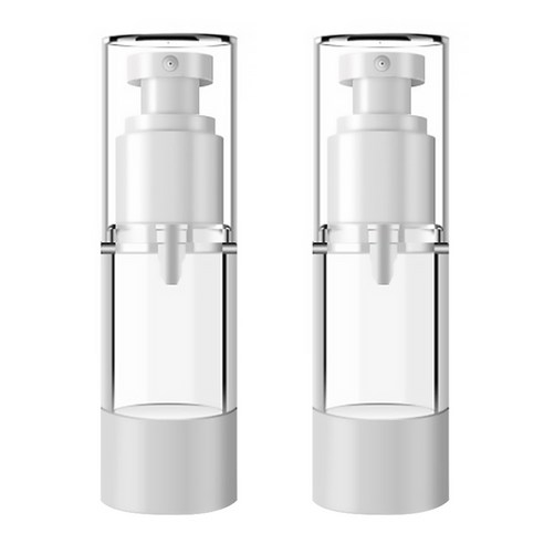 DM 뷰티 휴대용 스프레이 공병 플랫 진공 30ml, 혼합 색상, 2개