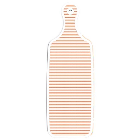 로엠디자인 양면 디자인 서빙 도마 보드 토끼2, 주홍라인, 1개