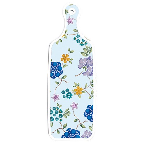 로엠디자인 양면 디자인 서빙 도마 보드 Cute부엉이, 로맨틱블루floral비색, 1개