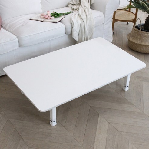 벨라홈 LPM 샤르망 라운드 접이식테이블 1200 x 720 mm, 화이트