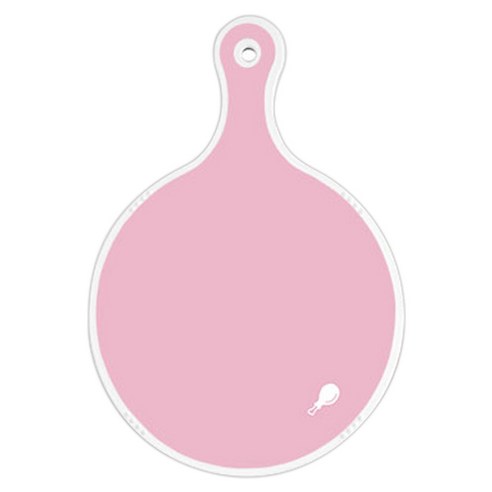 로엠디자인 양면 원형 서빙도마 분홍, 소나무두목색, 1개