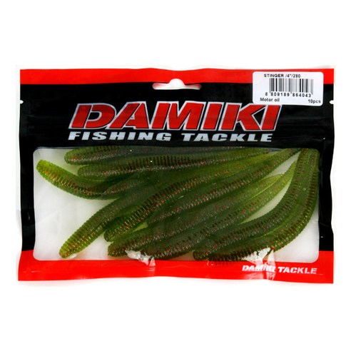 다미끼 스팅거 4인치 민물루어미끼 세트, 280MOTOROIL, 6.2g, 10개