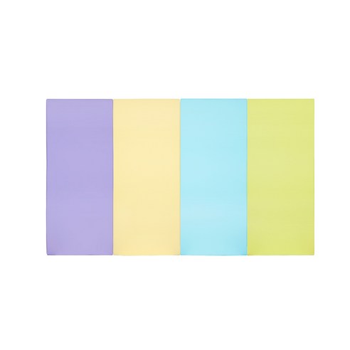 퍼니존 퍼니테라피 바이올렛 비비드 시리즈5 유아폴더매트, 바이올렛 + 아이보리 + 스카이블루 + 피스타치오