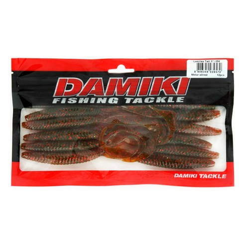 다미끼 리치 테일 루어 5인치 12p, 204 MOTOR OIL RED, 7.5g