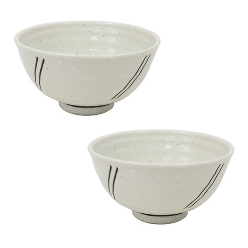 디어리빙 심플브라운 볼 12.5cm, 더블라인, 2개입