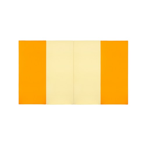 퍼니존 퍼니테라피 오렌지비비드시리즈6 유아폴더매트, 오렌지 + 아이보리