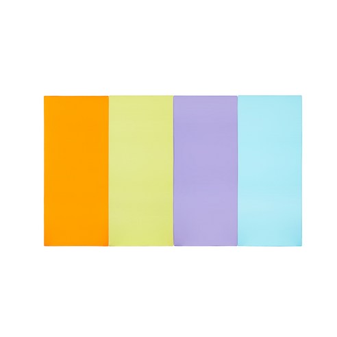 퍼니존 퍼니테라피 오렌지 비비드시리즈5 유아폴더매트, 오렌지 + 피스타치오 + 바이올렛 + 스카이블루