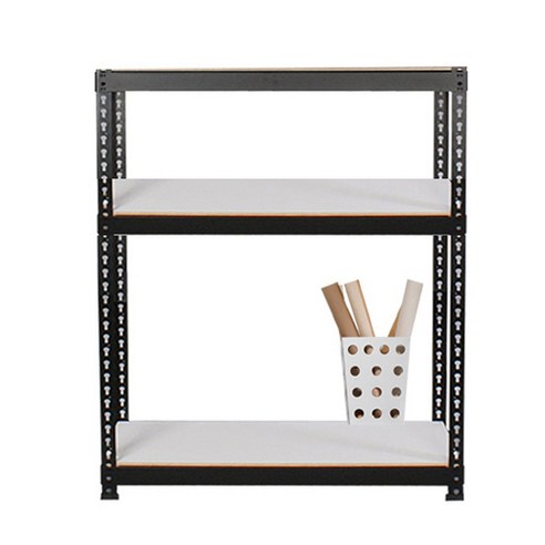 폴던스랙 쉽고 빠른 조립 스탠드선반 900 x 300 x 1200 mm 3단, 블랙