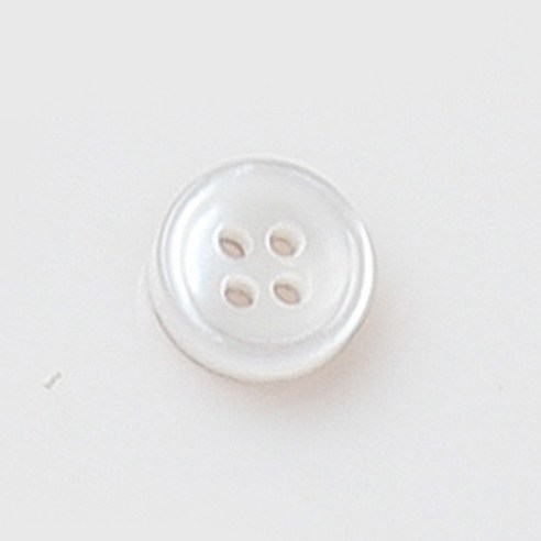 HR빅버튼 까치 단추 11mm, 화이트, 5개입