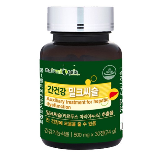 내츄럴가이아 간건강 밀크씨슬 영양제, 30정, 1개