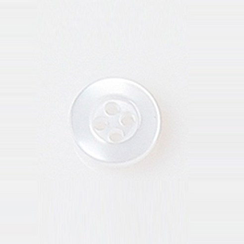 HR빅버튼 금전수 단추 10mm, 화이트, 12개입