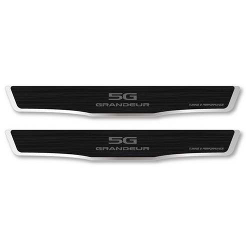 카컴 AL 헤어라인 클린 도어스커프 알루미늄타입, 그랜져5G, 블랙