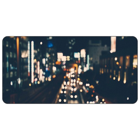 나노씨엔티 게이밍 디자인 데스크매트 120 x 60 cm, 도심야경, 1개