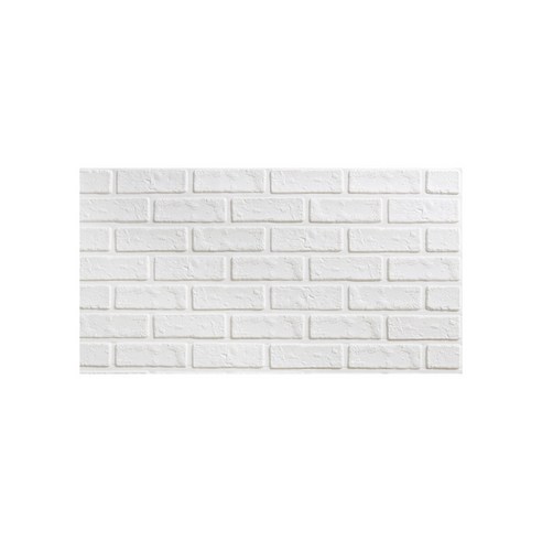 엘트리 더 리얼한 벽돌 브릭 폼블럭 100 x 50 x 1 cm, 화이트, 1개