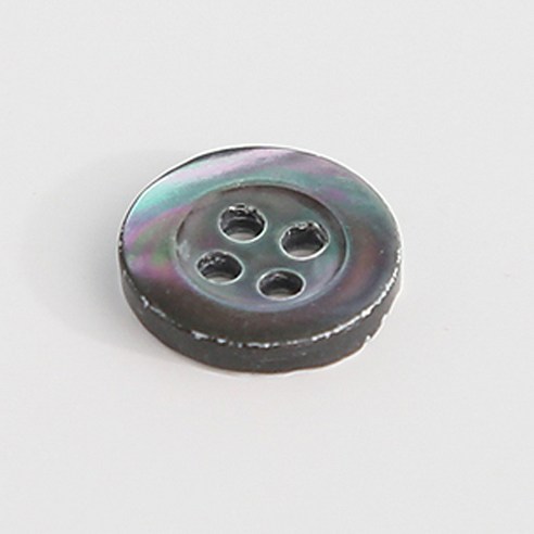 HR빅버튼 우유니 단추 11mm, 블랙, 8개입