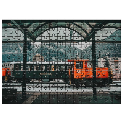 다모아 시험관 직소퍼즐, 150피스, 스위스한기차역