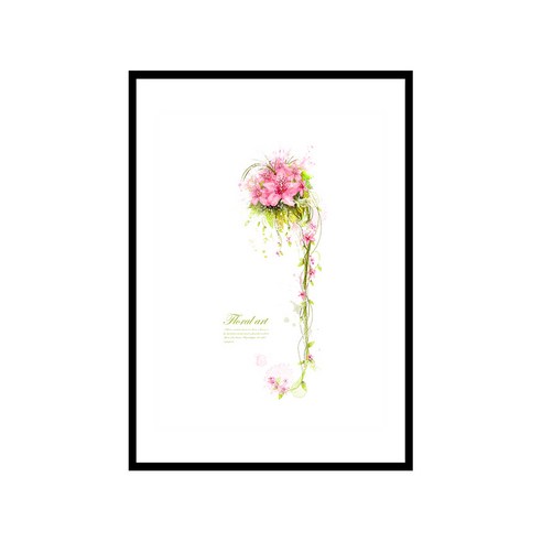 더윤 북유럽 캔버스액자 FLO0008, A3(297 x 420 mm)