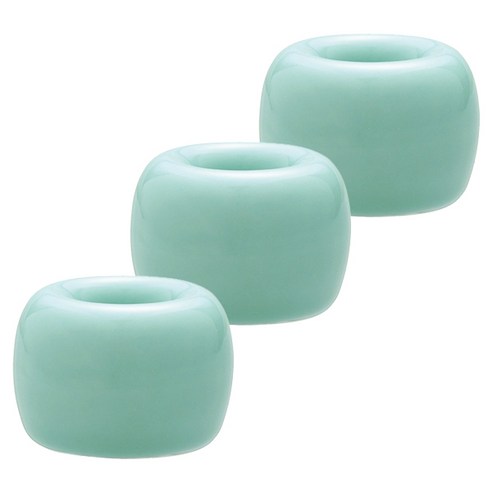 블럭마트 도자기 칫솔꽂이, 민트, 3개입