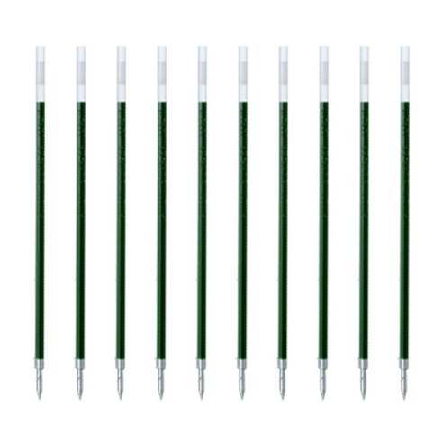 제브라 리필 JK 볼펜심 0.5mm, 그린, 10개