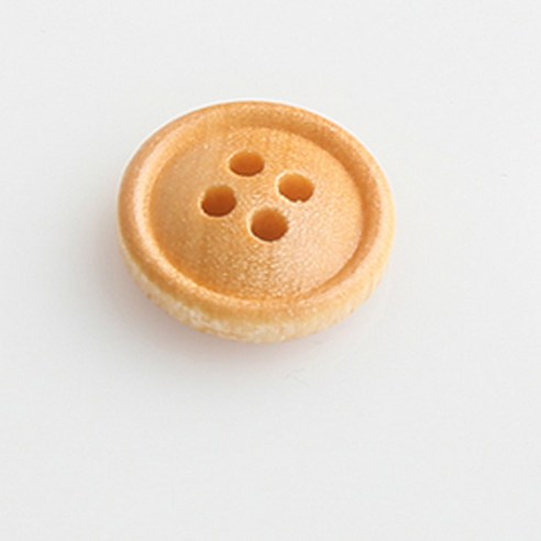 HR빅버튼 배꼽테 단추 15mm, 베이지, 12개입