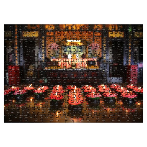 다모아 시험관 직소퍼즐, 234피스, 중국사원연등