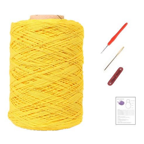 마마니트 동방면사 네트가방 DIY 세트, 316 노랑, 1세트