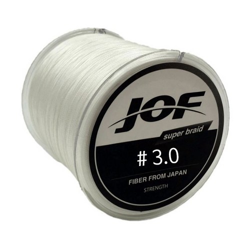 JOF 다이니마 100% PE 합사 낚싯줄 300m, 화이트