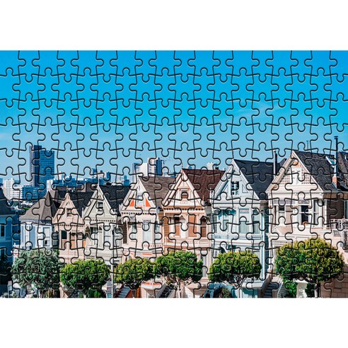 다모아 시험관 직소퍼즐 시애틀마을, 180피스, 혼합 색상