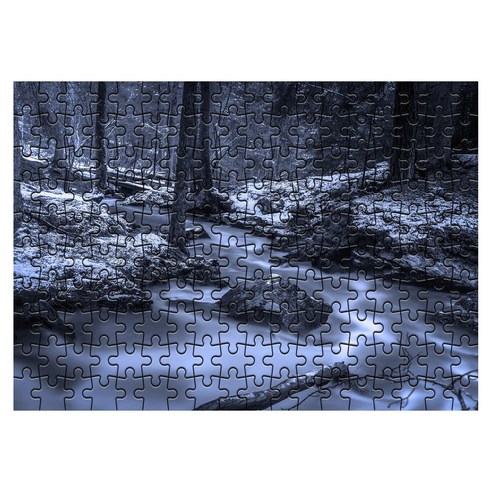 다모아 시험관퍼즐 눈덮힌설산, 180피스, 혼합 색상