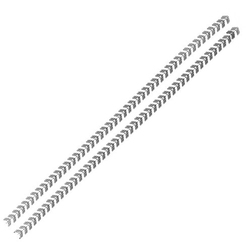 빛네일 셀프네일 엠보항공기체인 6.5mm, 실버, 2개입