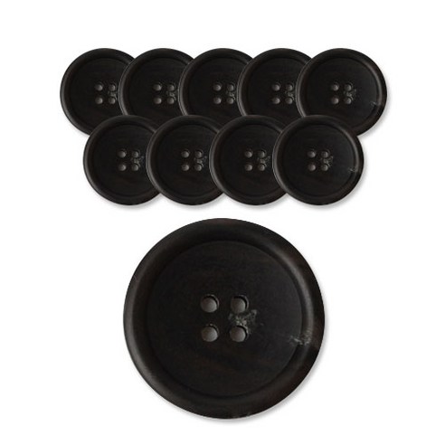 두양 패션포인트 썸데이 무광단추 18mm, DBR, 10개입