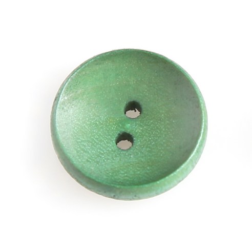 HR빅버튼 나무단추 캔디 11mm, 그린, 12개입