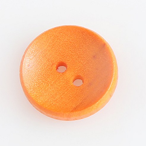 HR빅버튼 나무단추 캔디 15mm, 오렌지, 4개입