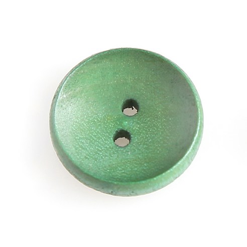 HR빅버튼 나무단추 캔디 18mm, 그린, 8개입