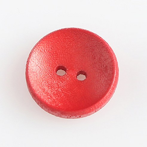 HR빅버튼 나무단추 캔디 13mm, 레드, 4개입