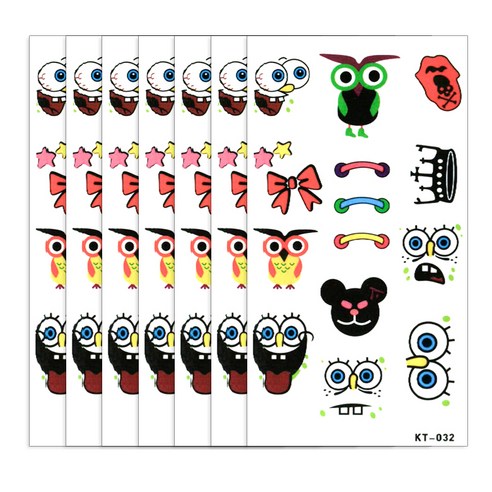 파티복닷컴 타투스티커, KT-032, 7개입