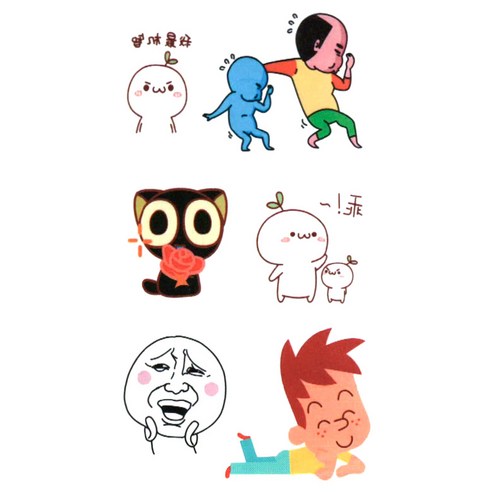 파티복닷컴 타투스티커, KT154, 7개입