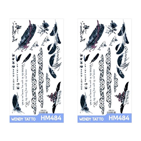 파티복닷컴 중형 타투스티커, 2개입, HM484