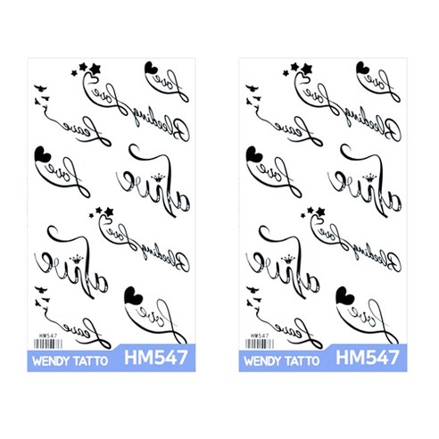 파티복닷컴 중형 타투스티커, 2개입, HM547