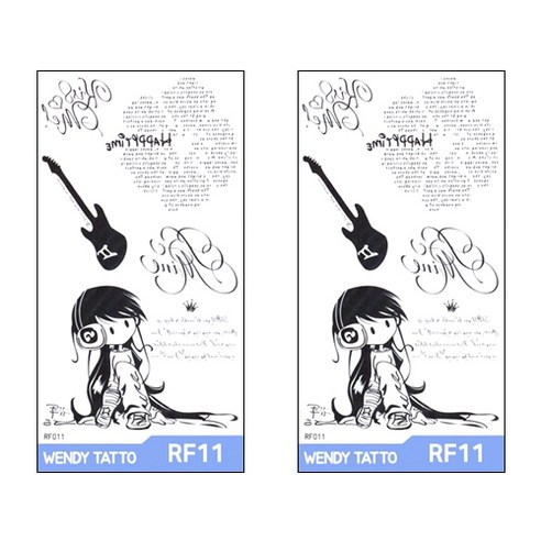 파티복닷컴 중형 타투스티커, 2개입, RF11
