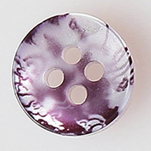 HR빅버튼 반줄 단추 NO22 11mm, 혼합 색상, 4개입