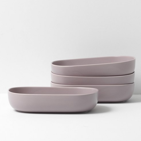 보울보울 레트로라인 오발볼 23cm, 라벤더바이올렛, 4개입