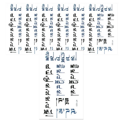 파티복닷컴 타투스티커, KT-323, 7개입