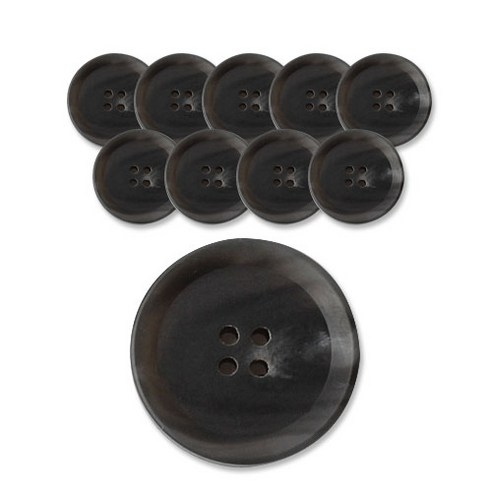 패션포인트 덴마크단추 18mm, GY, 10개입