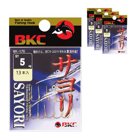 백경조침 학공치 낚싯바늘 BK-170-A, 4세트